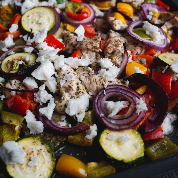Image for Greek Sheet Pan Chicken Dinner (Low Carb, Gluten-Free)