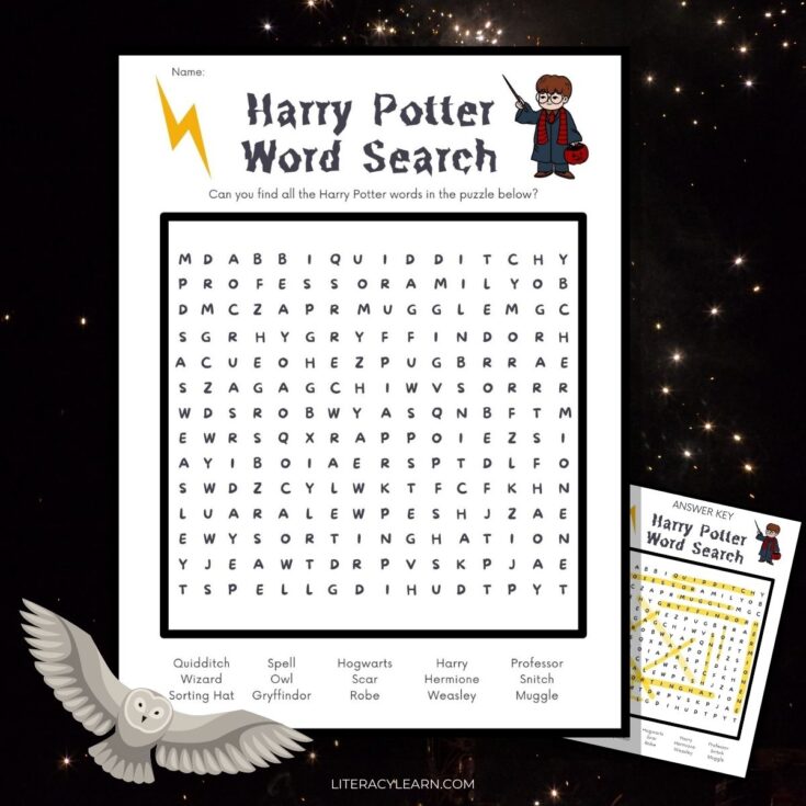 Image for Harry Potter Word Search &ndash; Free Printable