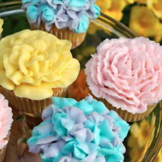 flower cupcakes