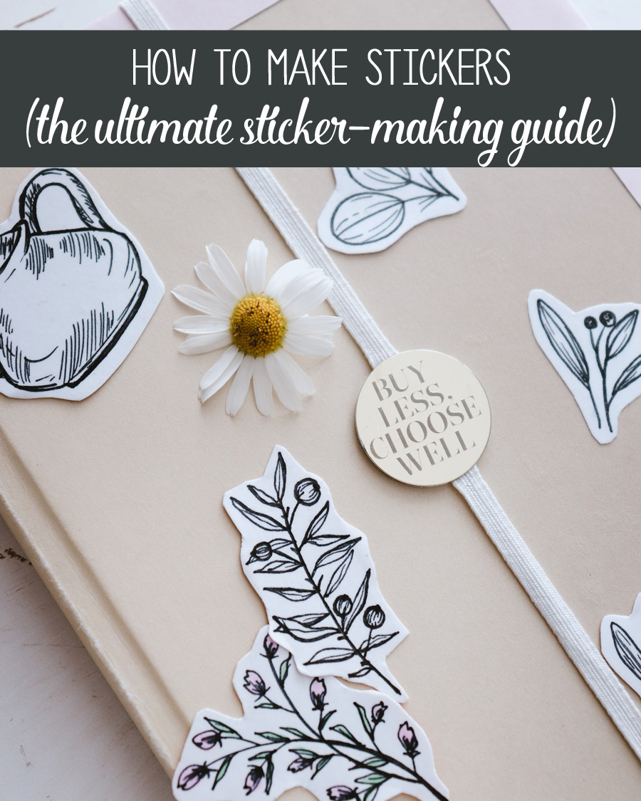 HOW TO MAKE WATERPROOF STICKERS AT HOME THE EASY WAY - Creates