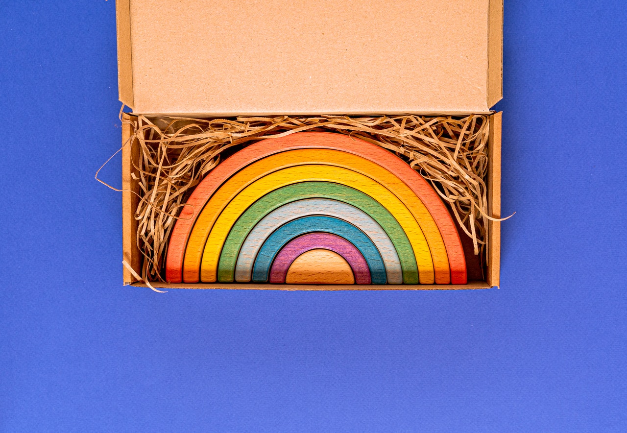 All In Order Of The Rainbow Colors