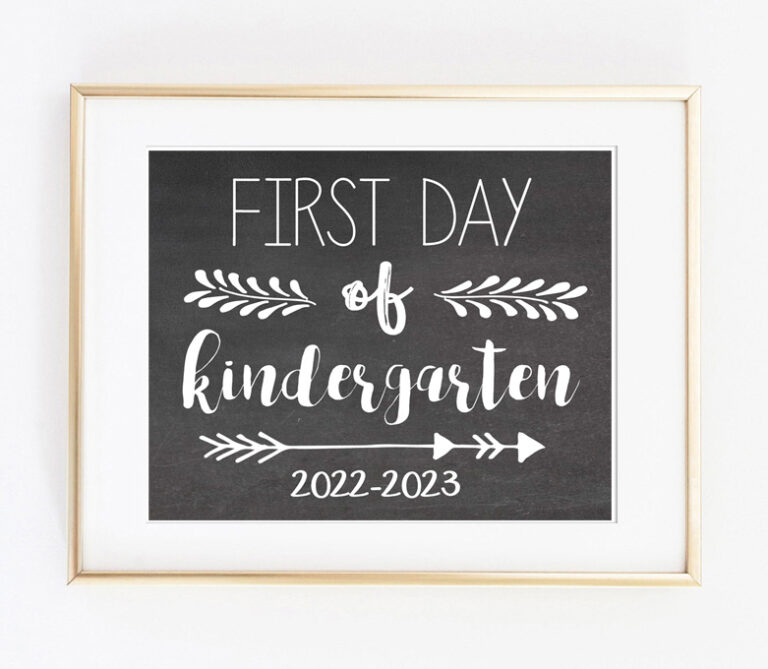 First Day of School Printable Signs 2022-2023