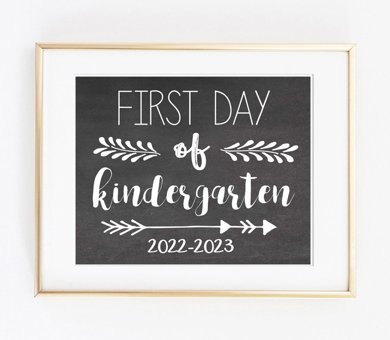 First Day of 12th Grade Sign Printable