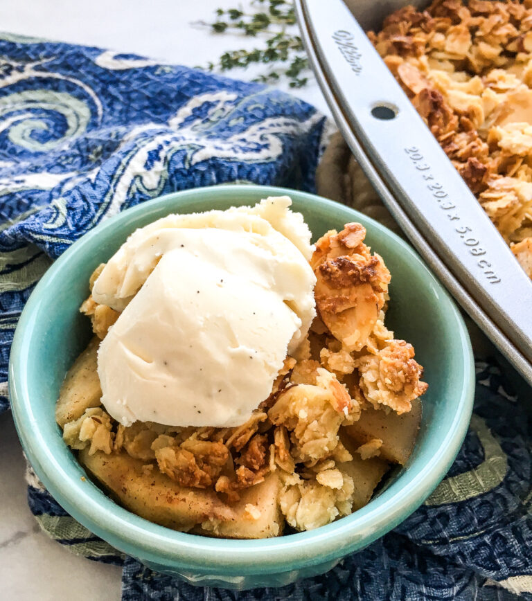 Easy, Gluten Free Cinnamon Apple Crisp - Perfect Winter Dessert Recipe!