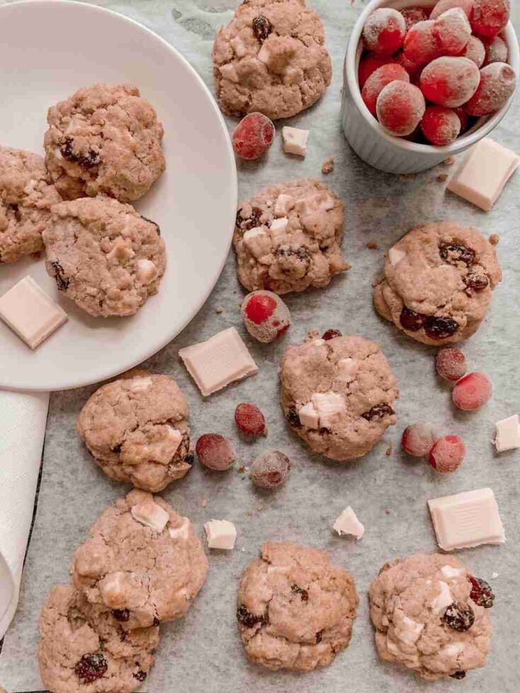 Image for The Best White Chocolate Cranberry Cookies (Healthy)