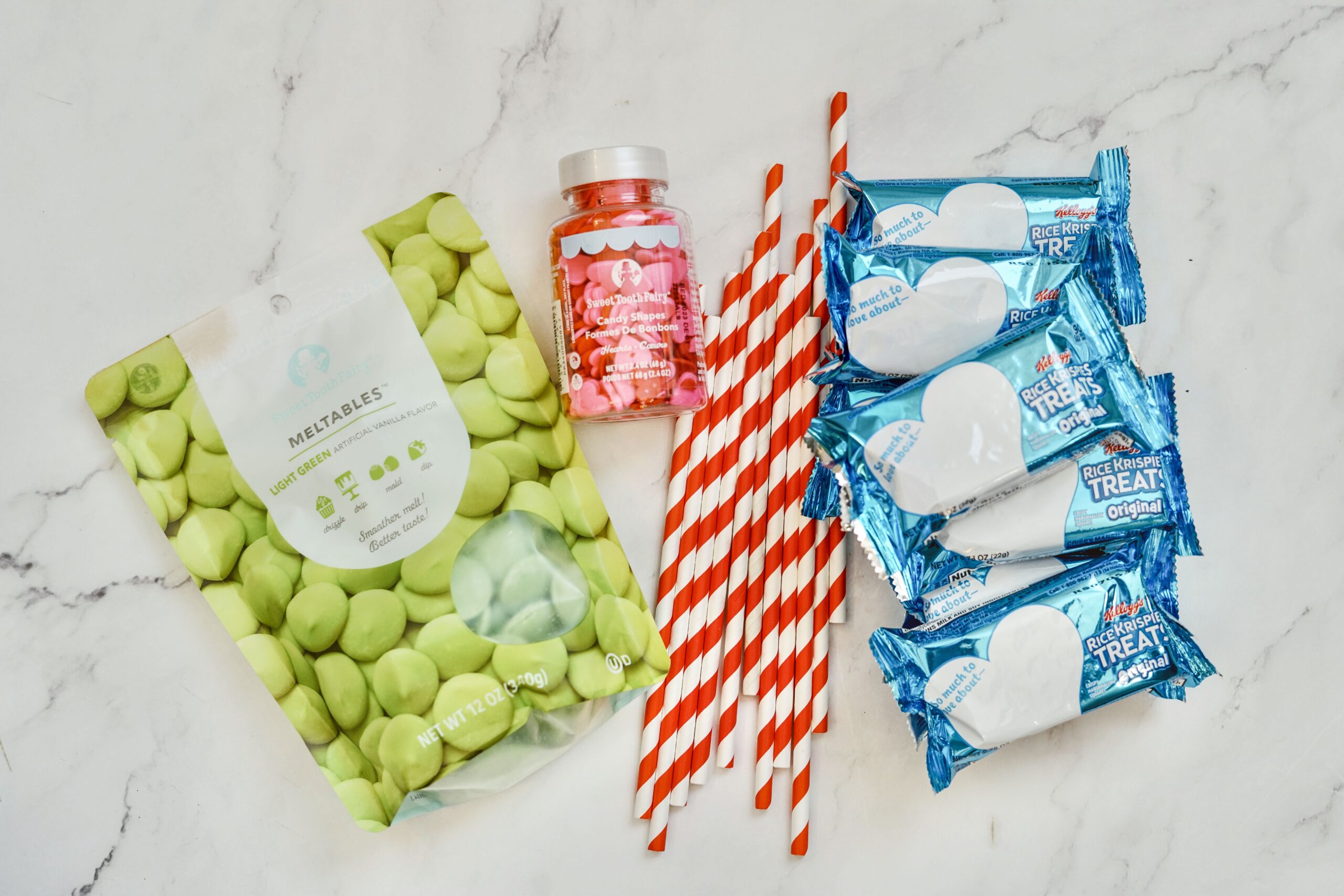 grinch rice krispie treat supplies