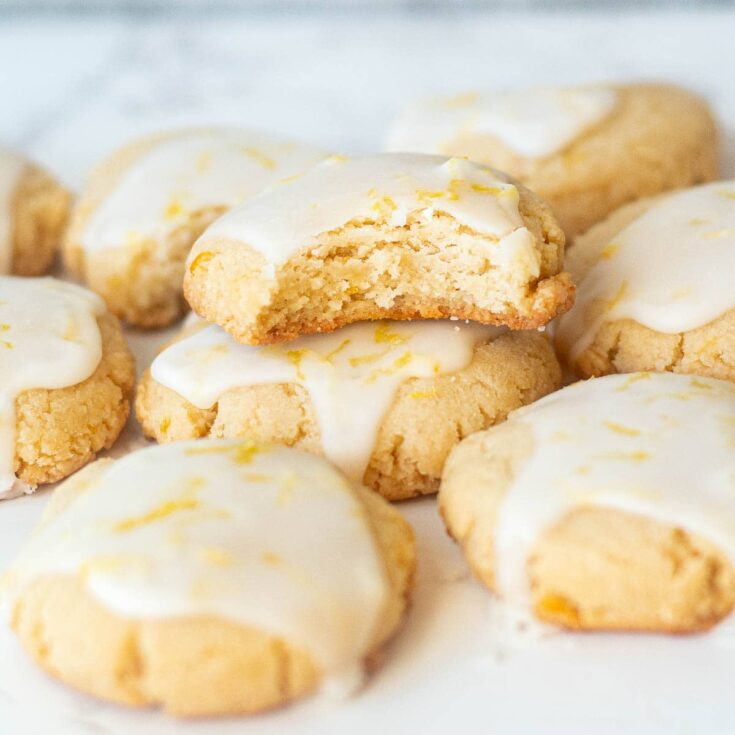 Image for Almond Lemon Cookies - Healthy Lemon Almond Cookies