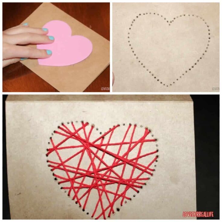 Image for String Art Heart Card: DIY Card for Valentine's Day