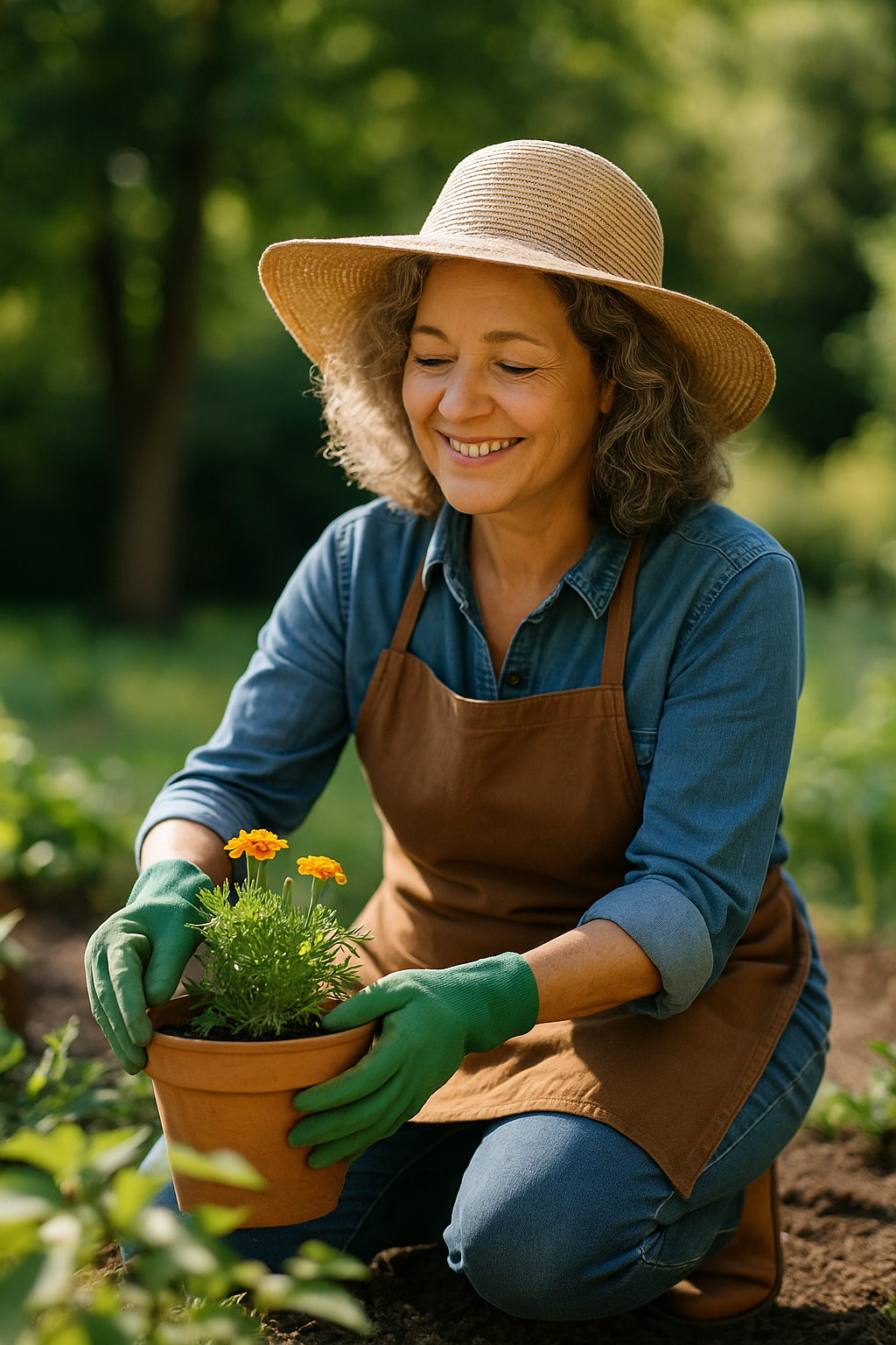 women gardening