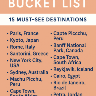 travel bucket list