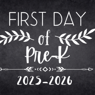 first day of school sign