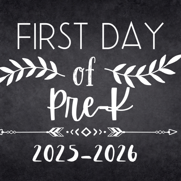 first day of school sign